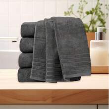 Towel & Bath Towel Sets - Dark Gray - View 15