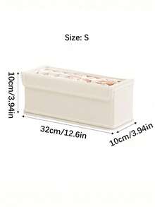 Large Storage Basket | Sturdy Fabric Wardrobe Storage Box With Transparent Window | Foldable Household Storage Box With Lid, Beige, Gray - Multicolor - View 12