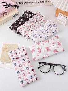 Disney Glasses Pouch Stitch, Mickey Mouse Pattern Design Fashion Glasses Storage Bag Quilted Glasses Storage Bag Eyeglasses Holder Eyewear Storage Box - Multicolor - View 2