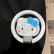 SANRIO Hello Kitty贝壳图案磁性手机支架,360°旋转MagSafe指环支架,少女蝴蝶结设计 - 彩色 - 查看 7
