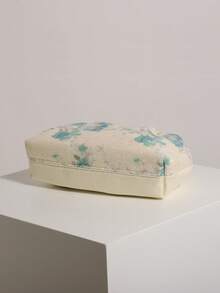 SCULPTEDSTYLE 包款 1 件装 祖母绿花卉图案亮片荷叶边云朵手拿包，女士时尚手提包，配链条肩带，适合搭配旗袍、海滩度假、旅行或参加派对 - 綠色 - 查看 7