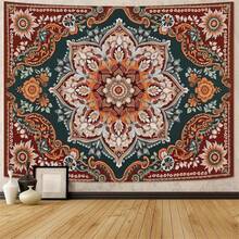 Pink Floral Tapestry Wall Hanging Boho Mandala Medallion Tapestry Aesthetic Watercolor Flower Cute Small Tapestries For Bedroom Living Room Dorm Decor 40 X 60 Inch - 1 - 查看 7