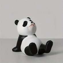 Panda Shaped Phone Stand, Suitable For Smartphones, Also Can Be Used As Cute Room Decor. Interesting Plastic Cartoon Panda Desktop Phone Holder Creative Gift Decoration Accessory - One Size Fits All - View 11