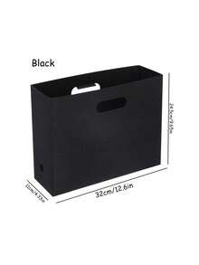 Vertical File Holder,Multi-Color Available, Foldable Thick Waterproof Paper Document Organizer Bin With Handle, Space Saving A4 Magazine Storage Rack For Office Desk Student Study Home - Multicolor - View 7