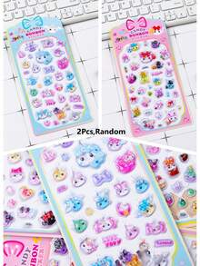 [2026 Nuevo] Pegatinas de resina epoxi 3D coloridas - Patrones de animales lindos - Impermeables, reutilizables, reposicionables, autoadhesivas, de alta calidad - Ideales para decorar teléfonos inteligentes, fundas de teléfonos, portátiles, escritorios, tabletas, papelería, cuadernos, planificadores, álbumes de recortes, tazas, botellas de agua, tumblers, refrigeradores, embalaje de regalos, bolsas de viaje, bolsas, artículos pequeños, decoración DIY, decoración de diarios - Varios colores disponibles [Estilo/embalaje aleatorio] - Ver 11