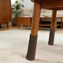 langanhaltend rutschfeste Tischbein-Pads, Tisch- und Stuhlbein-Schutzhüllen, Hockerbein-Überzüge, Tisch- und Stuhlfuß-Pads. Hochfeste gestrickte Massivholz-Hockerbein-Schutzhüllen, rutschfest und kratzfest, geeignet für die meisten runden oder quadratischen Möbelbeine. - Verdickte Filz-Stuhlbeinüberzüge - Übersicht 2