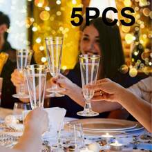 16/12/6入 粉色與香檳色塑膠杯，大容量適用於甜點、婚禮、派對、茶會、情人節、週年紀念、生日、節慶活動，慕斯杯、冰淇淋杯、果汁杯與雞尾酒杯 - 查看 2