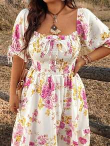 Plus Size Dresses - Multicolor 7 - View 4