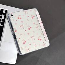 1 chiếc ốp lưng máy tính bảng Coquette màu hồng in hình nơ, chất liệu TPU mềm dẻo, có ngăn đựng bút, tương thích với iPad thế hệ thứ 10 10.9 inch 2022 / Air 13 (M3 2025) / Air 11 (M3 2025). Tương thích với SAMSUNG, , Oppo Pad, Matepad, Vivo Pad, Honor Pad. - Nhiều màu - Xem 9