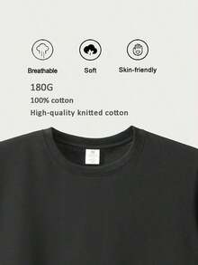 Men's T-Shirt For The 250th Anniversary Of The USA | American Flag Printed On The Back (1776-2026) - Loose Fit - Perfect For Independence Day, July 4th - 黑色 - 查看 3
