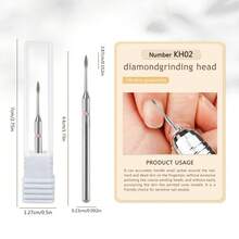 美甲护理俄式钨钢磨头，指甲边缘口袋式去除工具套装 - 彩色 - 查看 7