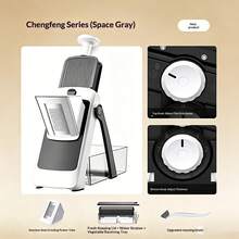 Multi Functional Vegetable Chopper, Professional Onion Chopper, Suitable For Onions, Potatoes, Tomatoes, Vegetables, Cucumbers, Kitchen Food Slicer With Container, Kitchen Small Tools, Kitchen Supplies, Suitable For Quick Use In Homes/Restaurants - Multicolor - View 15
