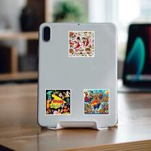 Cuộn 500 miếng dán du lịch Tây Ban Nha, những miếng dán sáng tạo để tự làm ván trượt, bình nước, vali, sổ tay, ốp điện thoại, album ảnh lưu niệm. - Nhiều màu - Xem 4
