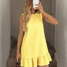 YijiaNvz  Vestido mini estampado para mujer, adecuado para primavera y verano - Azul - Ver 5