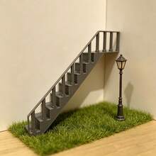 Mini Staircase Model - Creative Miniature Diorama Staircase Decor, Micro Landscape DIY Handicraft Accessory Mini Model - Multicolor - View 9