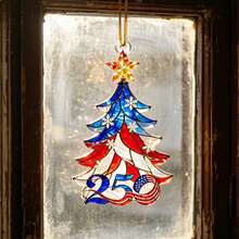 Acrylic Hanging Ornament For 250th Anniversary Of US Independence Day, Car Interior Pendant, Christmas Tree Holiday Decor - Multicolor - View 1