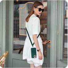 High-Quality Solid Color Adjustable Wide Phone Lanyard, Can Be Worn Diagonally Across The Body To Prevent Phone Loss, Simple Design Also Suitable For Wearing Around The Neck, Fits Various Smartphone Cases - Multicolor - View 6