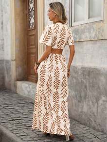 Women Midi Dresses - 棕色 - 查看 2