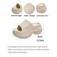 Women's Round Toe White Thick Sole Outdoor Sandals - White - View 9