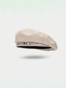 1pc Women's Casual Polyester Beret Hat, Versatile For Daily Outdoor Use - Multicolor - View 12