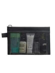 1 pièce Sac de rangement cosmétique en maille transparente, peut contenir rouge à lèvres, pinceaux, produits de soin de la peau, téléphone, pièces de monnaie, petits articles, convient pour la maison, les cadeaux, les vacances, les fêtes, Halloween, Noël et autres utilisations multifonctionnelles. - Multicolore - Voir 12