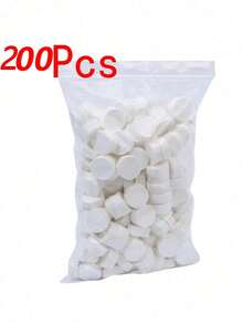 200/100/50/2入 壓縮毛巾 - 大容量可攜式拋棄式壓縮洗臉巾 | 適合戶外健行、露營與旅行，透明包裝，可攜式旅行壓縮洗臉巾，卸妝棉 - 彩色 - 查看 13