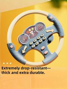 Children's Realistic Steering Wheel Toy - Features Sound Effects, And Music; An Educational Toy For Learning Traffic Rules. Simple And Easy To Play,A Perfect Birthday Gift For Boys And Girls Ages 3+ (Not Included 2 AA Batteries). - Multicolor - View 10