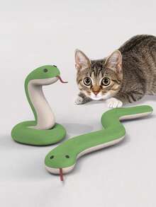 2pcs/Set Cat Toys Snake, Soft Linen Texture Rattle Stick, 13-Inch Plush Snake Toy With Realistic Rattle Sound, Interactive Hunting Toys For Cats And Small Dogs, Suitable For Indoor Cats And Dogs Of All Breeds - Multicolor - View 4