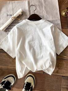 Women's T-Shirt For Spring And Summer - 白色 - 查看 2
