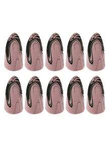 2/6/8/10/20pcs Rocket-Shaped Makeup Sponges, Black & Pink, Latex-Free Hydrophilic Polyurethane, Suitable For Liquid Foundation, BB Cream, Concealer - Multicolor - View 9