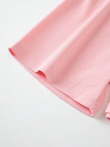 4pcs Girls Casual Shorts, Thin Fabric, Decorative Drawstring, Suitable For Girls & Boys Aged 4-12, Summer - Multicolor - View 8