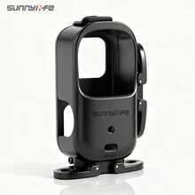 Plastic Frame Extension Adapter Bracket (Black) For Osmo Nano, Suitable For Action Camera Stabilizer | Vertical/Horizontal Adapter Bracket | Travel Photography Support | Travel Video Blogging Camera Accessory | Camera Protection | Action Video Blogging - View 8