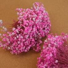 25/52/102/298 Pcs Artificial White Mini Baby's Breath Flowers, Ivory Flowers Vase Decor For Wedding, Home, Office, Party, Garden, Card Making, DIY - Pink Baby's Breath - View 4