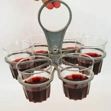 1 pieza Portavasos plegable para té con leche, café, vino - Estante giratorio para tazas 6 en 1, práctico - Multicolor - Ver 11