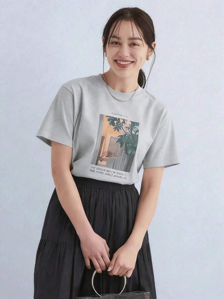 Women T-Shirts - Light Grey - View 1