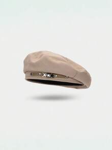 1pc Women's Casual Polyester Beret Hat, Versatile For Daily Outdoor Use - Multicolor - View 13