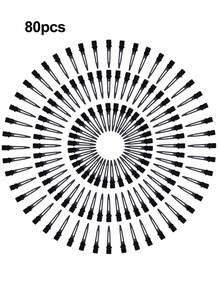 5个/10个/20个/30个/50个/60个/80个/100个 专业卷发金属发夹 - 沙龙品质，蓬松定型发根，适用于造型、修剪和卷发 - 耐用、易用、呵护秀发。鳄鱼夹，1.8英寸单齿发饰，男女通用，适用于发型设计、染发，多种颜色可选。 - 黑色 - 查看 16