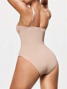 Body Shapora De Unicolor Para Mujer Diseño Sencillo Cómodo Uso Diario - Marrón - Ver 10