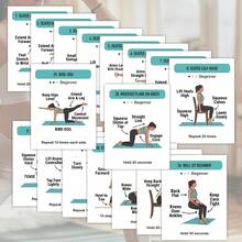 Beginner Friendly Workout Cards - Easy To Follow Exercise Cards, Low Intensity Workouts | Fitness Flash Cards Suitable For Seniors And Inexperienced Users - 30 Pcs Beginner Easy Exercise Card - View 1