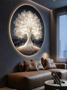 360° Rotatable Tree Of Life LED Projection Lamp - 1 Adjustable Night Light, USB Powered Indoor Atmosphere Lamp, Button Control, Non-Waterproof, Suitable For Bedroom, Living Room Wall & Ceiling Decor, Ideal Gift For Holidays - Tree Of Life - View 5