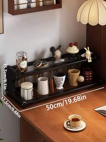 Kệ đựng đồ bằng tấm acrylic | Kệ nhiều tầng đựng cốc và đồ dùng | Kệ đựng gia vị nhà bếp | Chống bám bẩn và chống nấm mốc | Kệ trưng bày để bàn màu đen tối giản | Kệ đựng mỹ phẩm và các vật dụng linh tinh | Cạnh bo tròn | Kệ dày dặn | Kệ dày chắc chắn và bền bỉ | Viền bốn phía giúp đồ vật không bị rơi - Xem 13