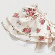 MOD Vestido de longitud media con mangas tipo gorra y estampado floral para mujer - Multicolor - Ver 5