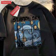 Camiseta de Algodón con Estampado Gráfico S-Sleep Tokens, Unisex, de Verano, Manga Corta, Estilo Casual, Vintage, Retro, Holgada, Print1.Jpg, Diseño de Camiseta para Mujer - Negro 6 - Ver 6