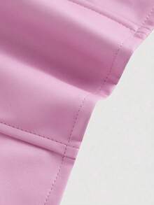 Top sin tirantes de moda con hebilla delantera para mujeres - Rosa coral - Ver 4