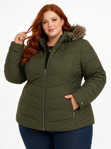 Women's Premium Plus Size Bobojaco Jacket – Lined, Thick And Super Warm (G1 To G4) - Army Green - View 1
