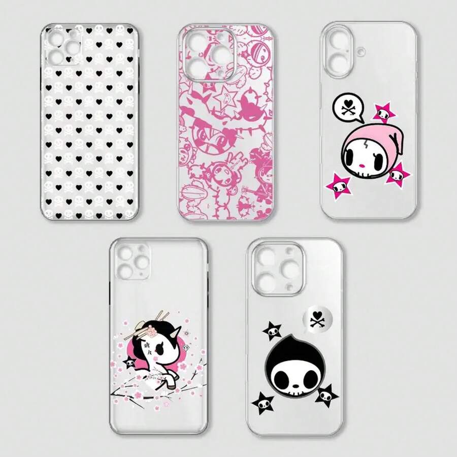 Japan T-Tokidokis Phone Case For 17 16 15 14 12 11 Pro Max TPU Soft Clear Cases Coque - z2 - 查看 1