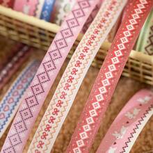 6 Rolls Per Box; Decorative Washi Tape Featuring A Vintage, Classic Checkered Pattern With Stars And Hearts; Ideal For Craft Enthusiasts And The Paper Arts Industry - Adhesive Tape - View 10