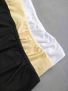 Camisola de cuello de halter retorcida, plisada de gasa, con estilo Y2K, versátil y minimalista - Multicolor 2 - Ver 5