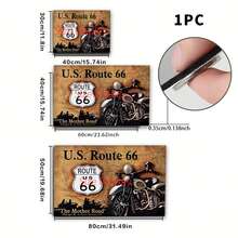 1pc Motorcycle Pattern Printed Silica Gel Carpet, Easy To Clean, 3D Printed Rectangular Rug, Suitable For Entryway, Living Room, Kitchen, Bedroom, Hallway, Bathroom, Laundry Room - Polyester Carpet, For Indoor And Outdoor Home Decor - Multicolor - View 8