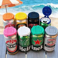 1 buah Tutup Kaleng Minuman PLA, Penutup Flip Anti Debu & Anti Serangga, Cocok untuk Kaleng Minuman dan Kaleng Bir Bermulut Sempit, Tersedia Berbagai Warna, Ideal untuk Penggunaan di Rumah, Piknik, dan Luar Ruangan - MultiWarna - View 2